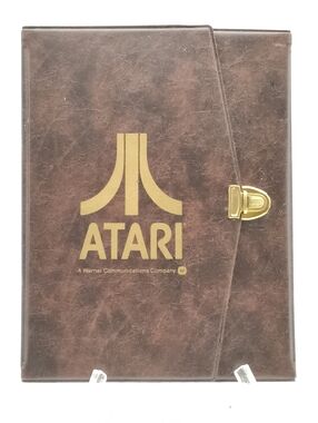 RL  Vintage Atari 2600 Leatherette 3-Game Travel Case With 3 Games